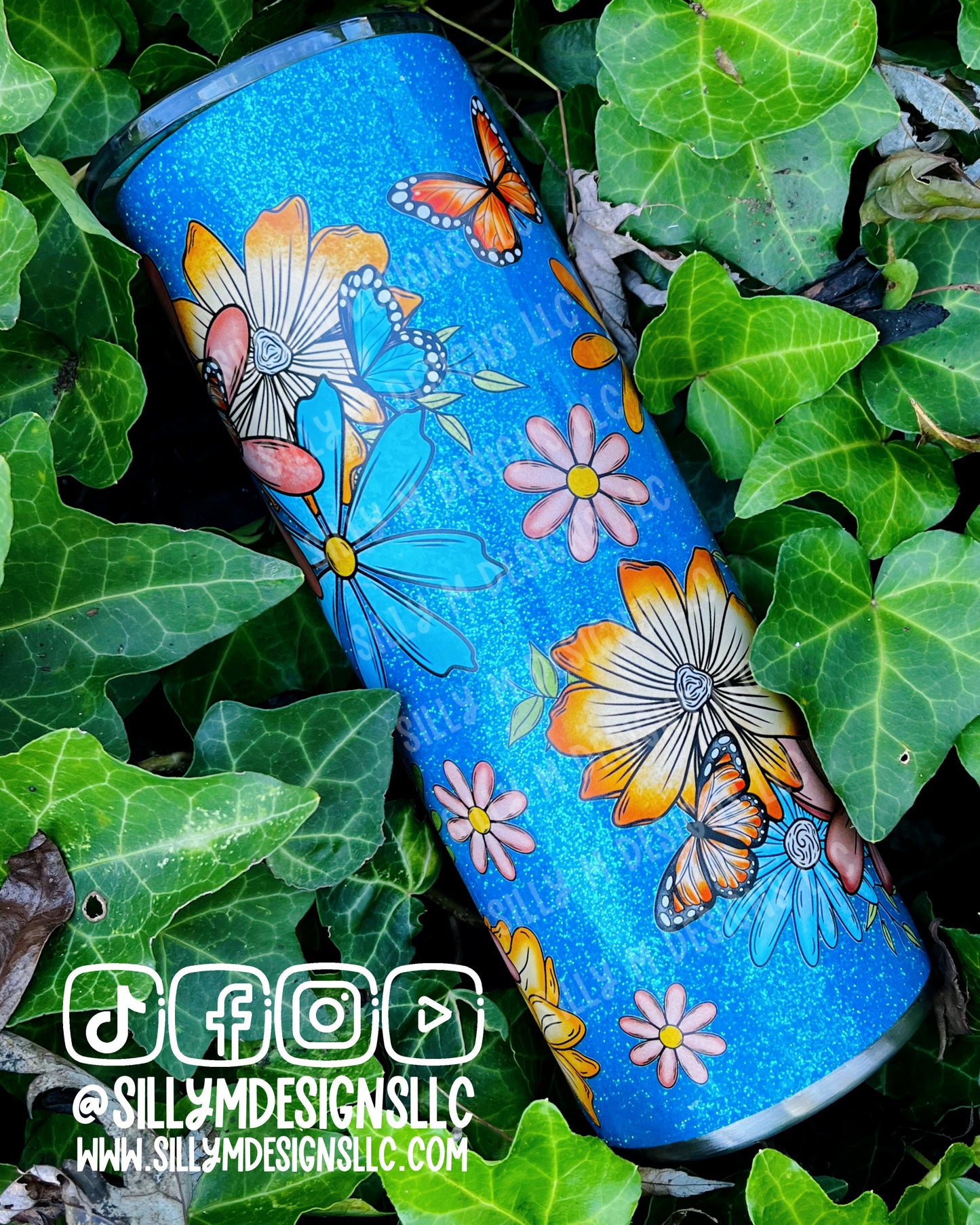 Flowers & Butterflies 20oz