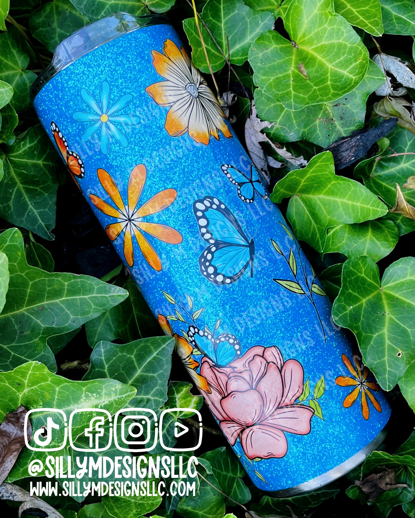 Flowers & Butterflies 20oz