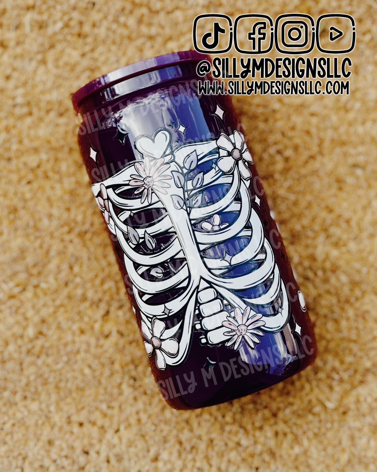 Floral Ribcage 16oz