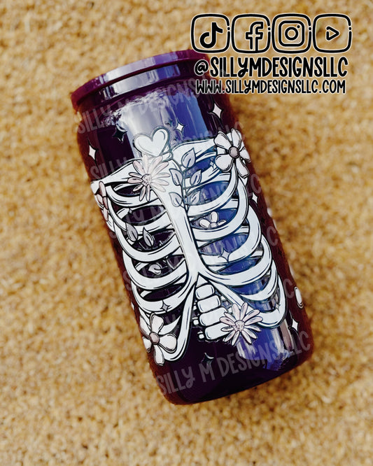 Floral Ribcage 16oz