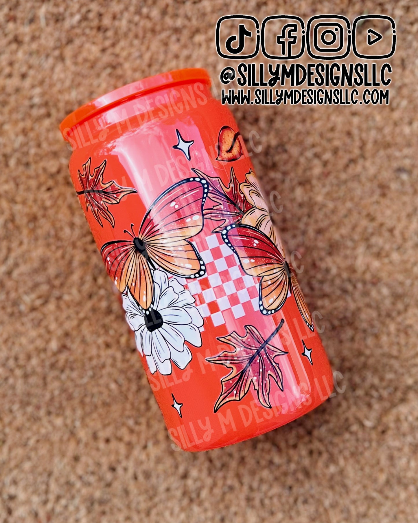 Fall Butterflies 16oz