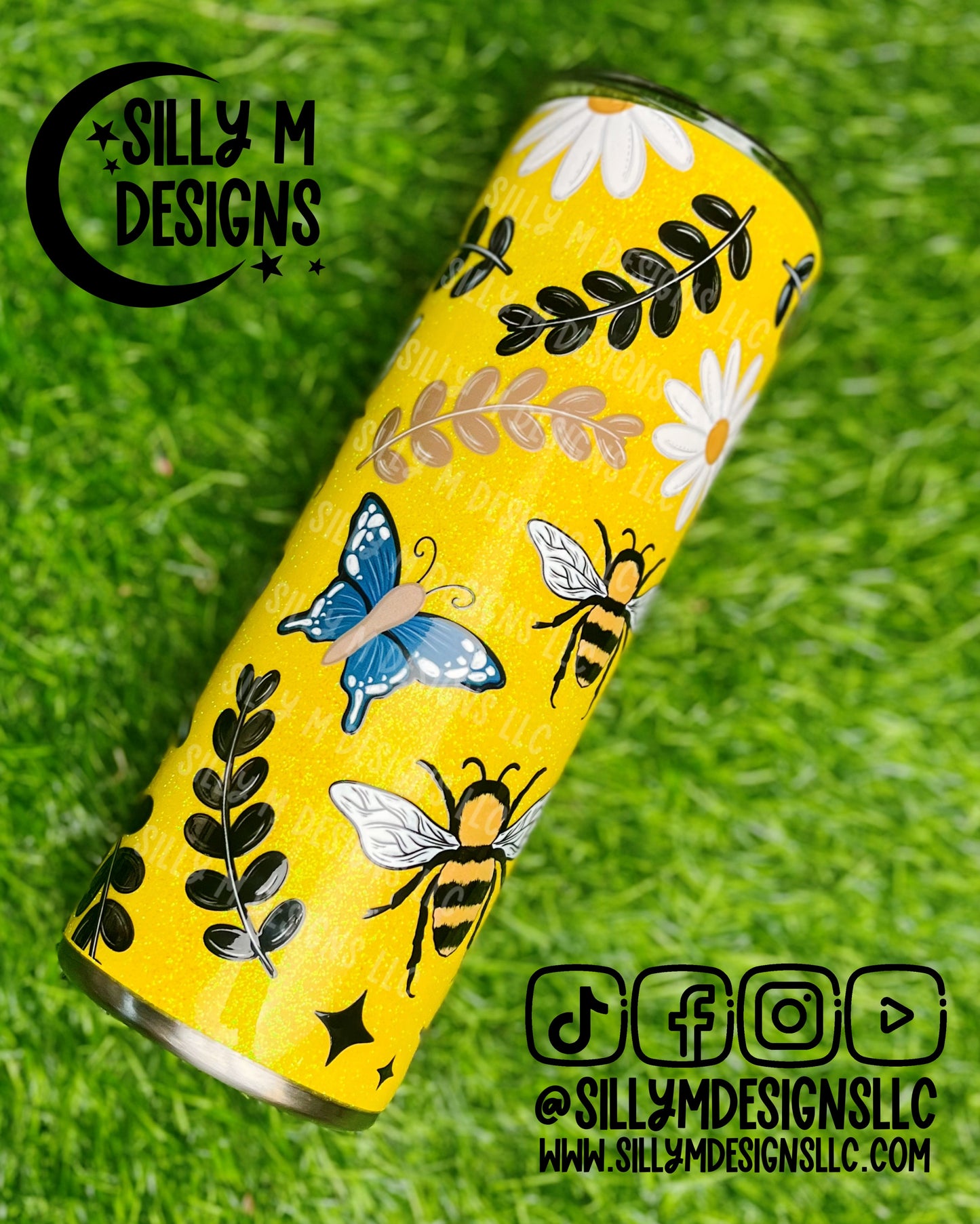 Bees & Butterflies 20oz