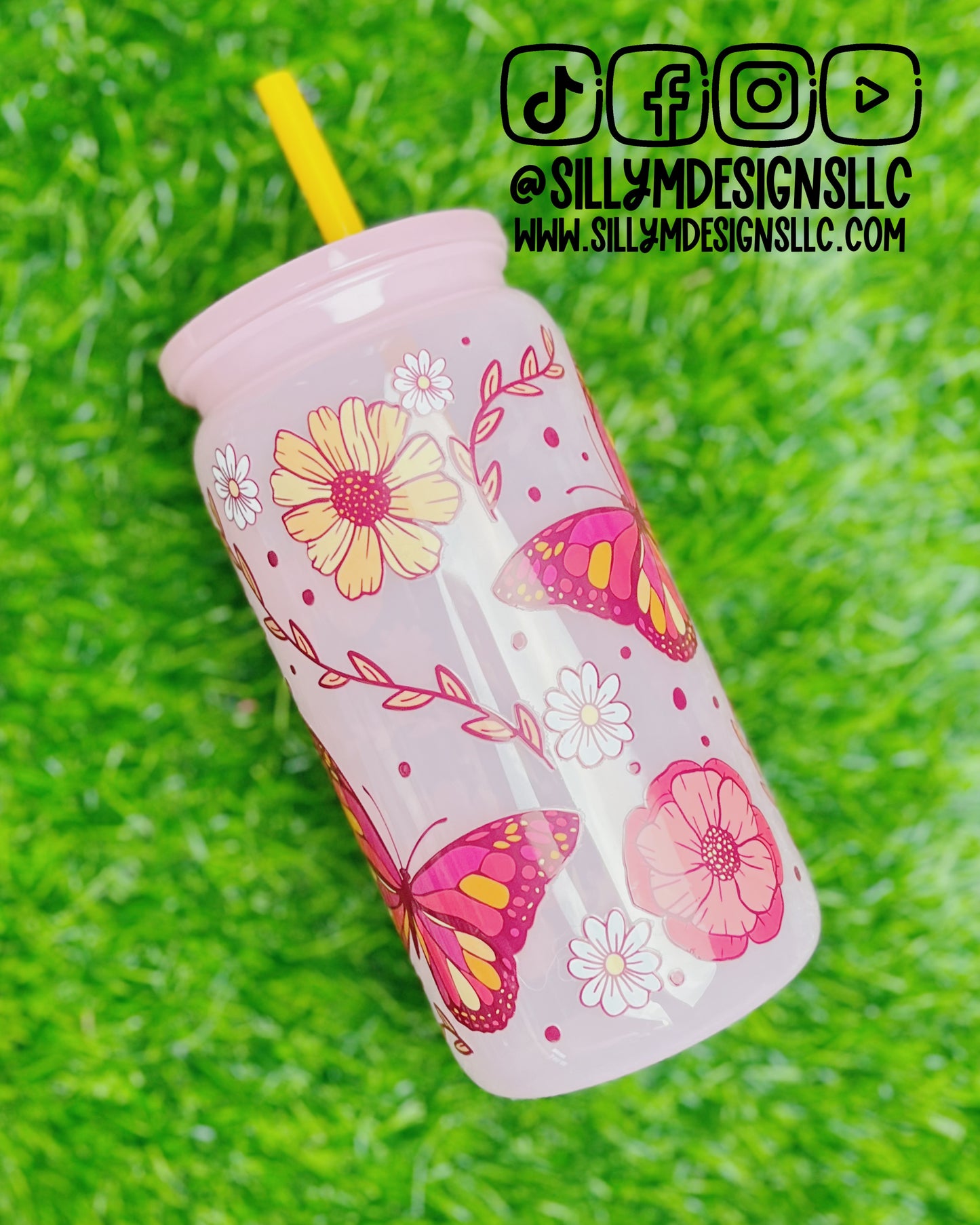 Butterfly Florals 16oz