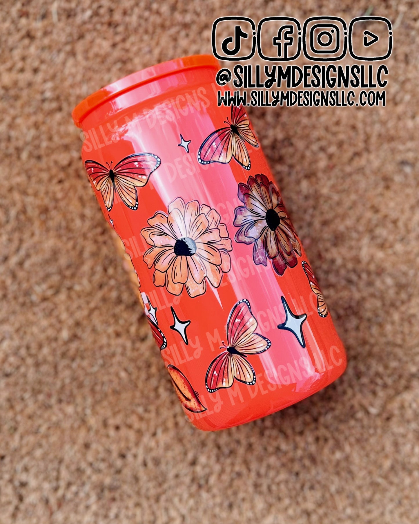 Fall Butterflies 16oz