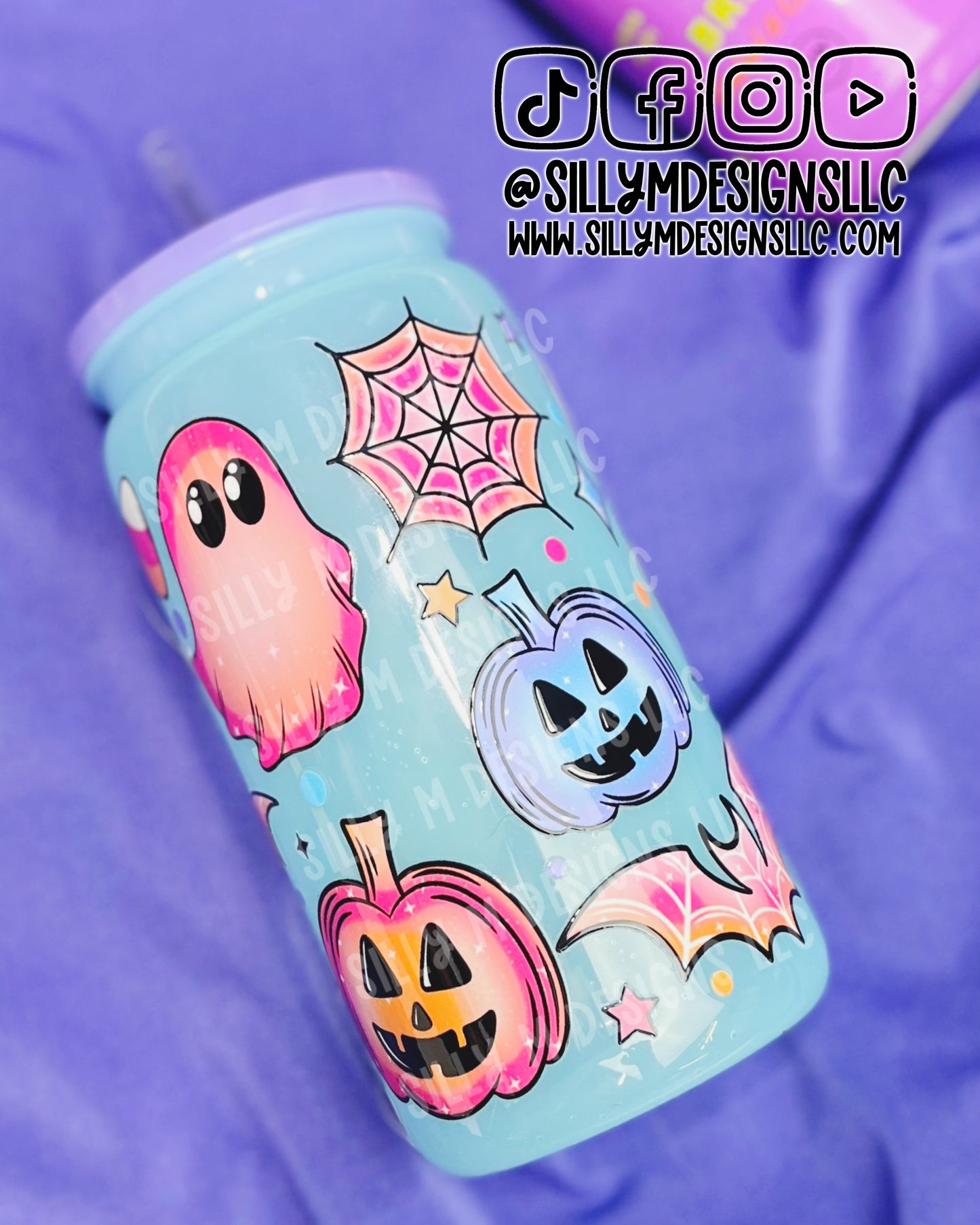 Colorful Halloween 16oz