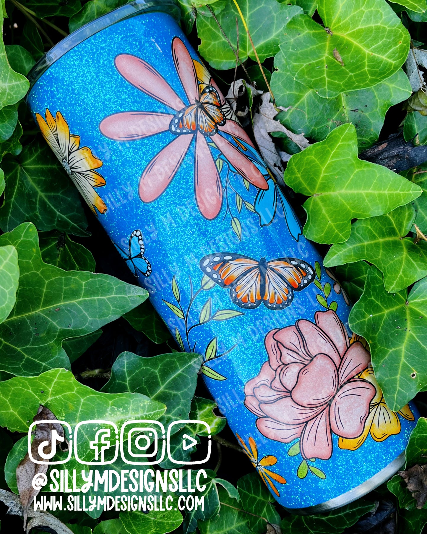 Flowers & Butterflies 20oz